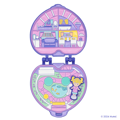 Polly Pocket Purple Compact Hinge Pin