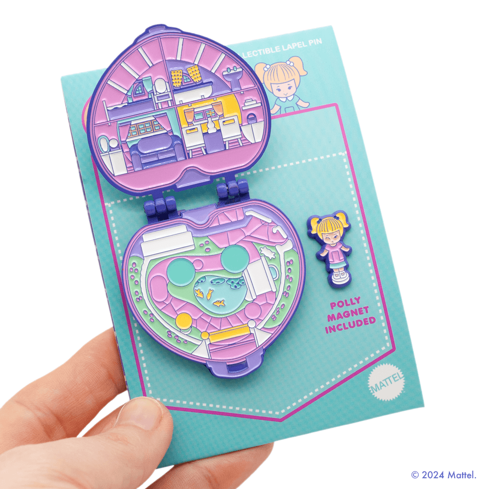 Polly Pocket Purple Compact Hinge Pin