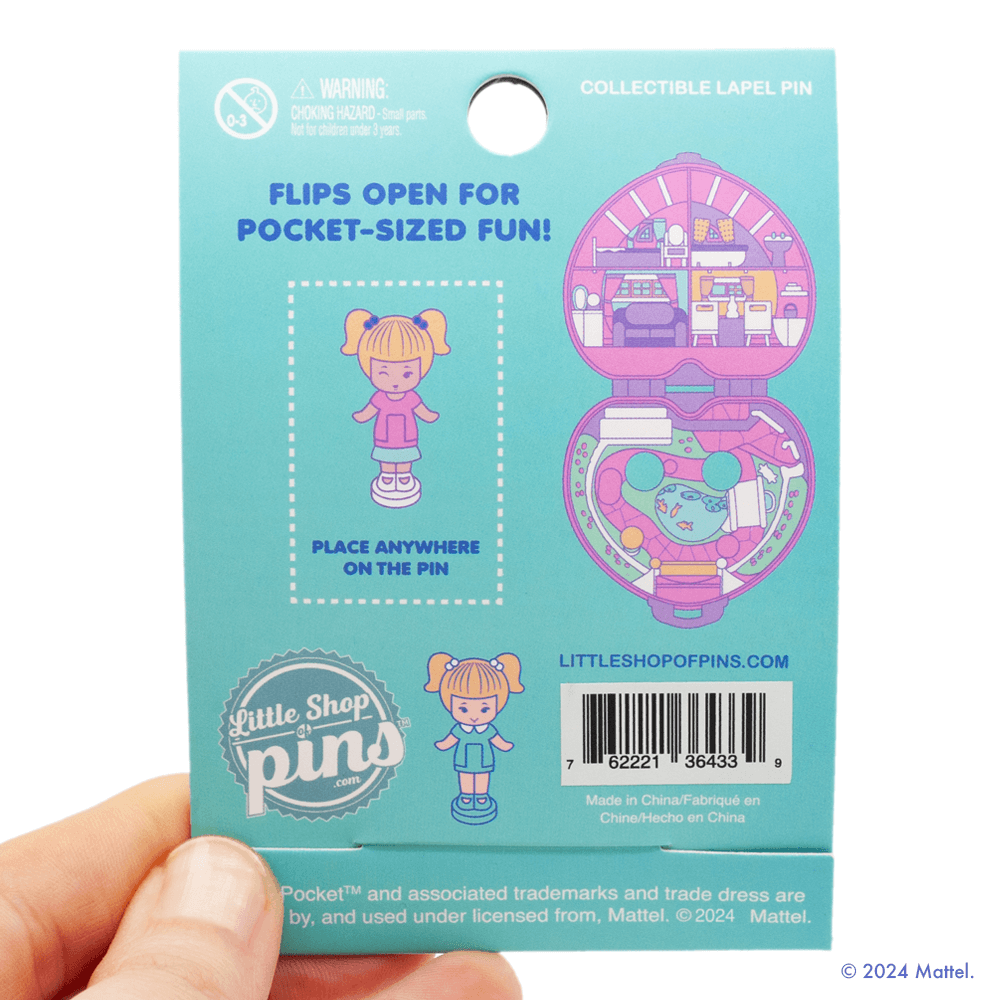 Polly Pocket Purple Compact Hinge Pin